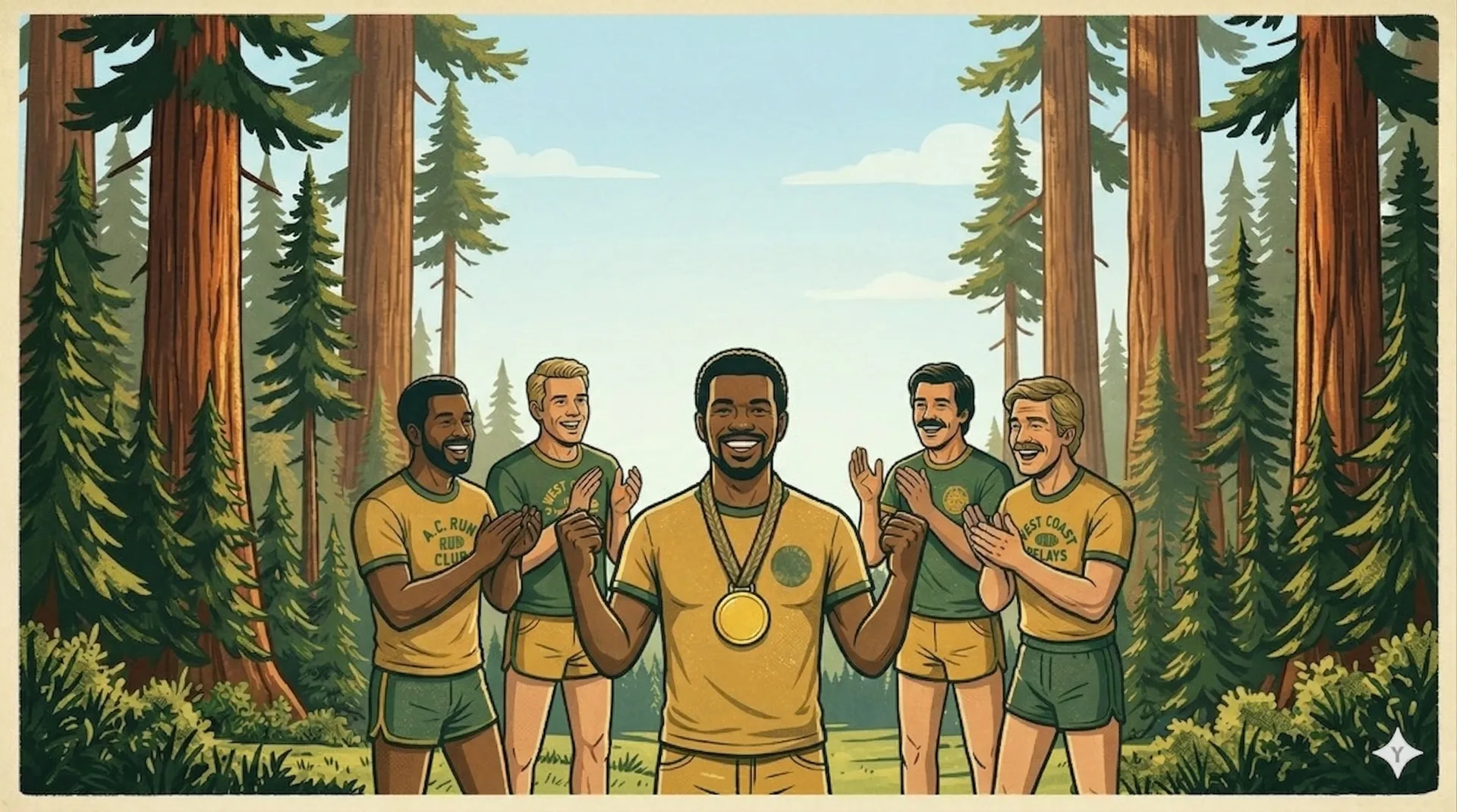 Award ceremony at camp