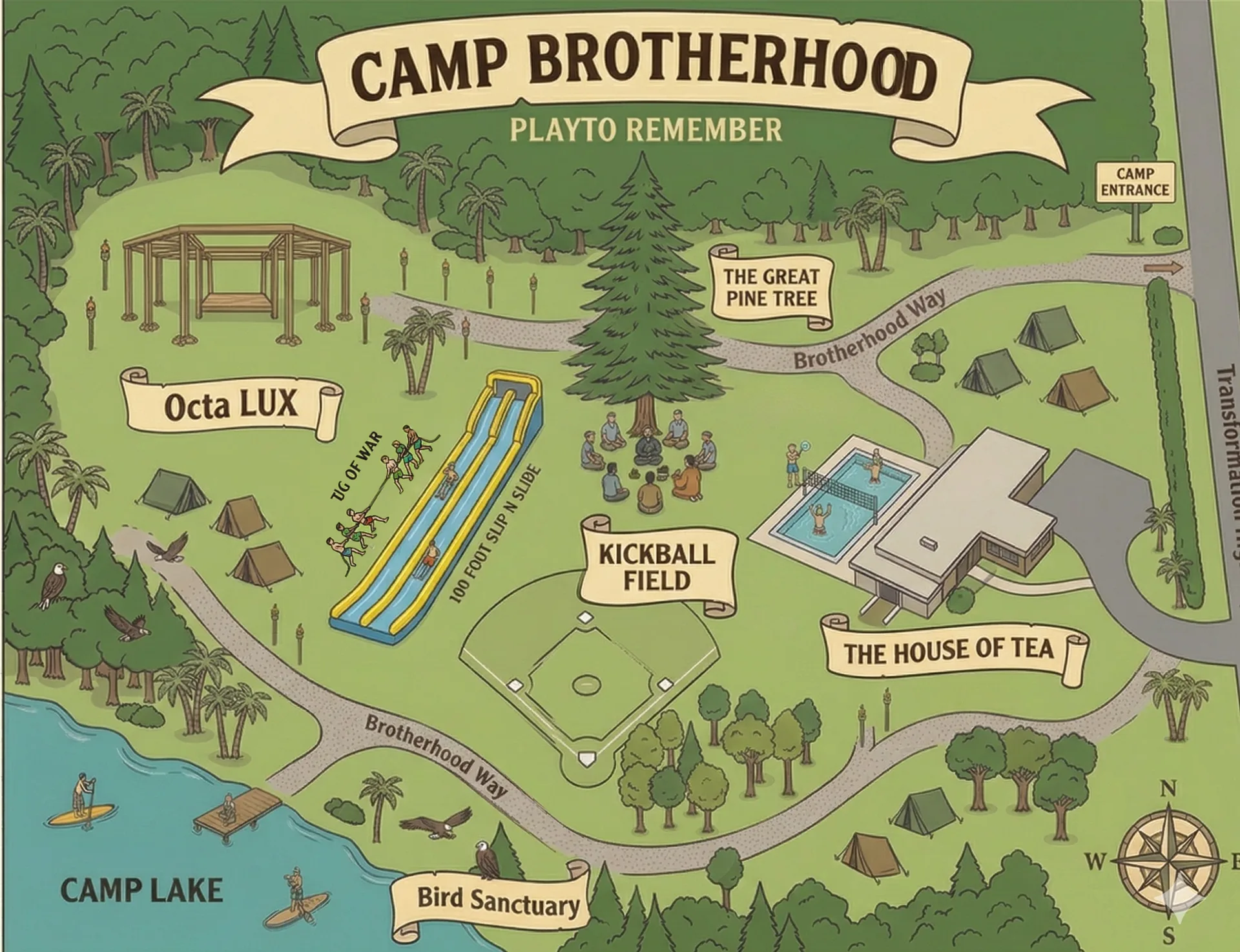 Camp Brotherhood property map